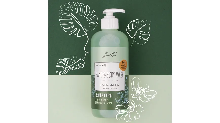 BadeFee Hand & Body Wash Evergreen 480 ml