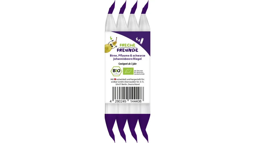 Freche Freunde Bio Riegel Pflaume & Brombeere 4x23g 92 g