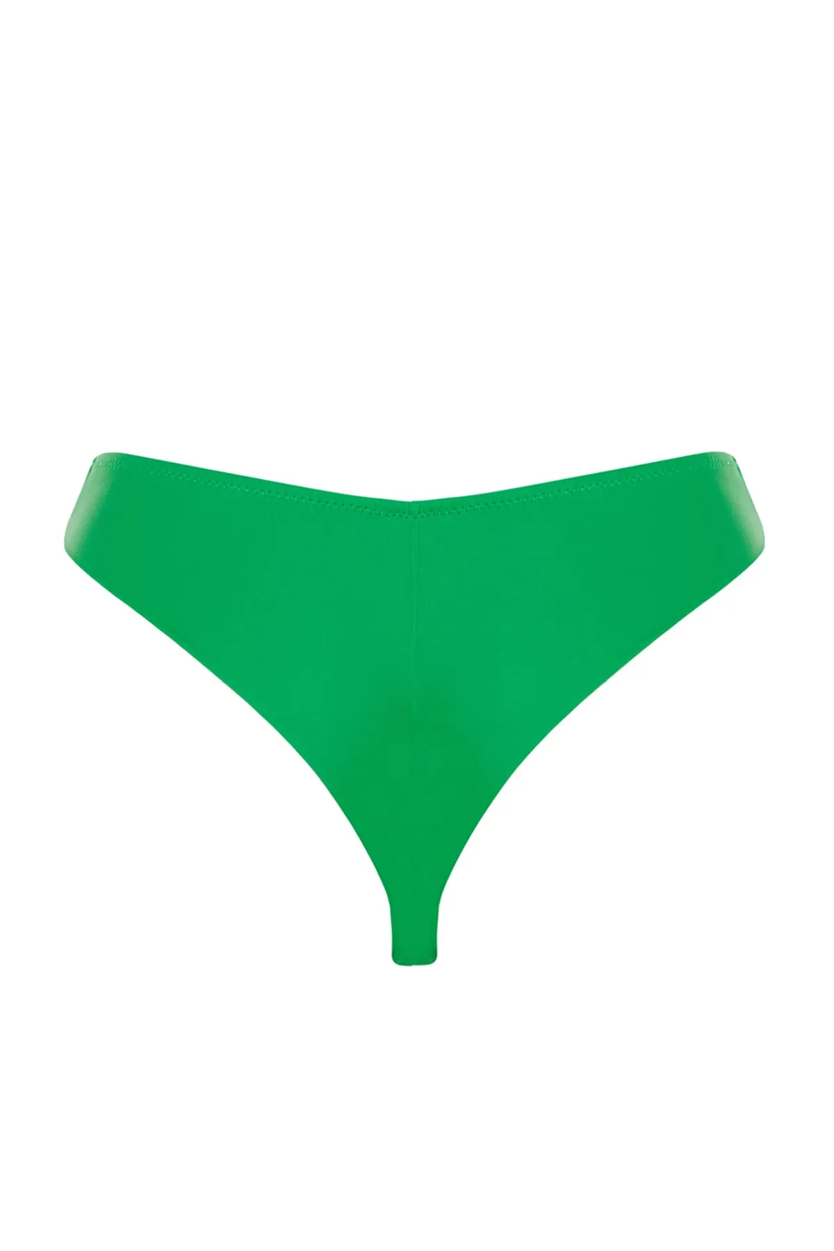 Trendyol Collection  Grüne Tanga-Bikinihose mit hohem Beinausschnitt TBESS23BA00324