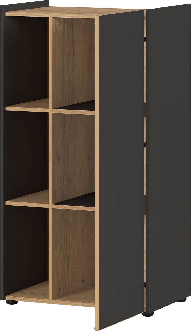 Trendstabil Aktenschrank 2976 Graphit/Navarra-Eiche-Nb.