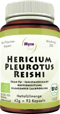 HERICIUM PLEUROTUS Reishi Pilzpulver-Kapseln Bio  93 St  Kapseln