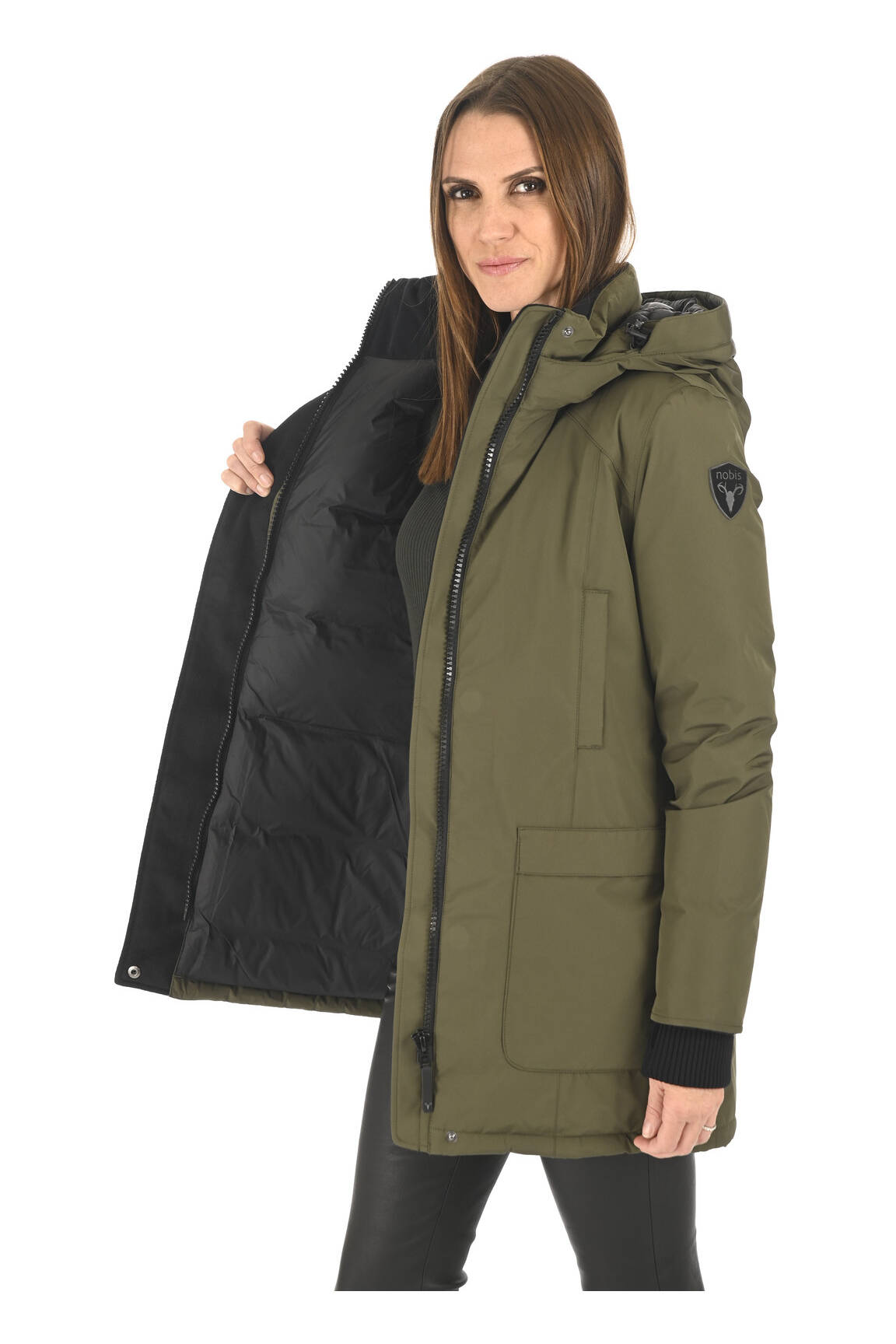 Nobis Parkas Femme couleur vert
