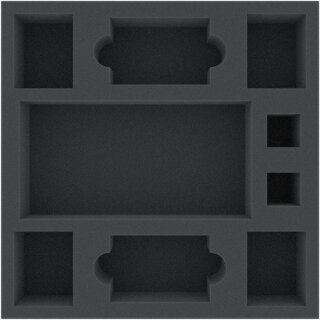 Feldherr 247 mm x 247 mm x 50 mm Schaumstoffeinlage für Brettspiele