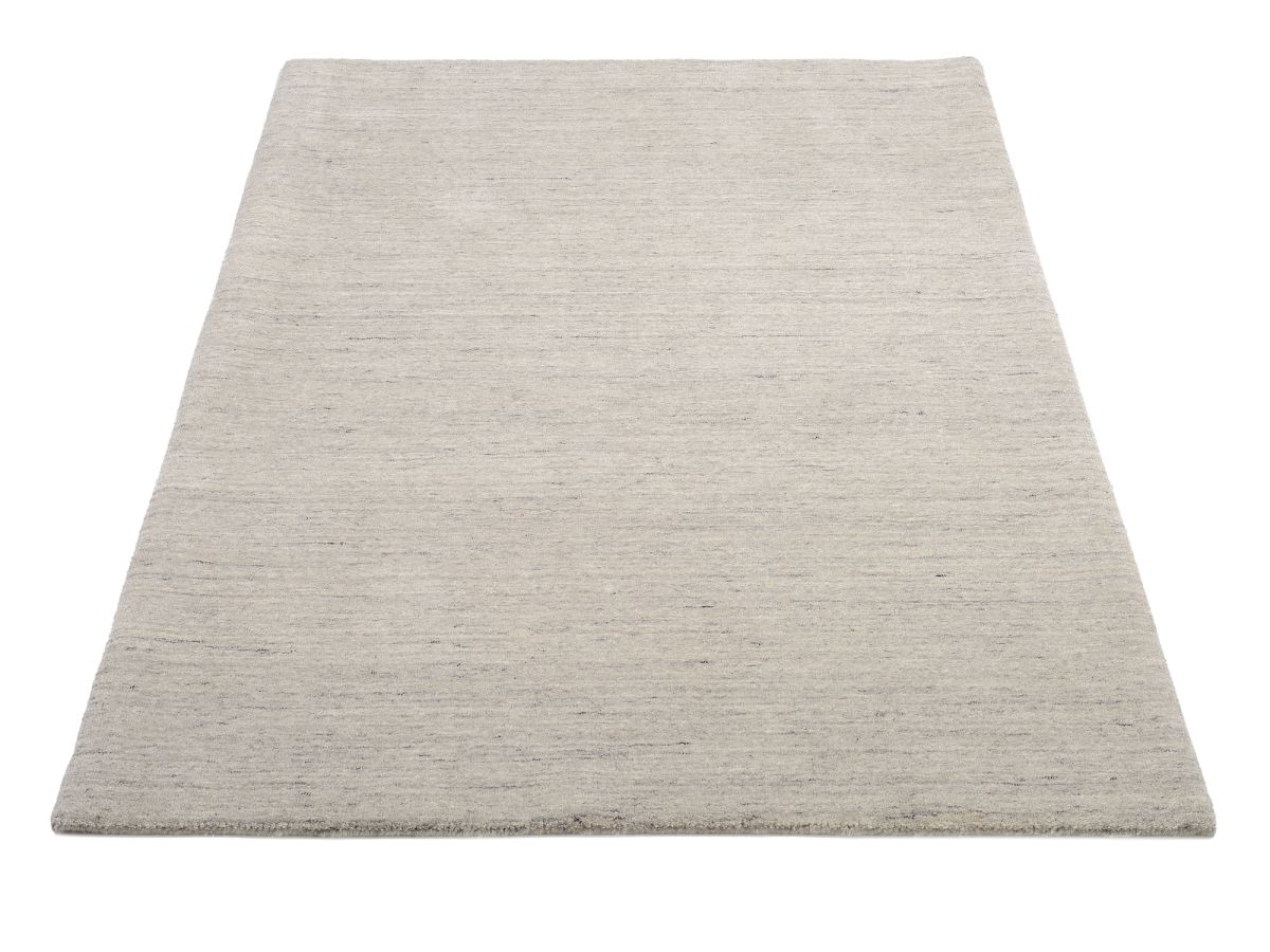 Handloom aus Indien Sadhana Grau 120 x 180 cm