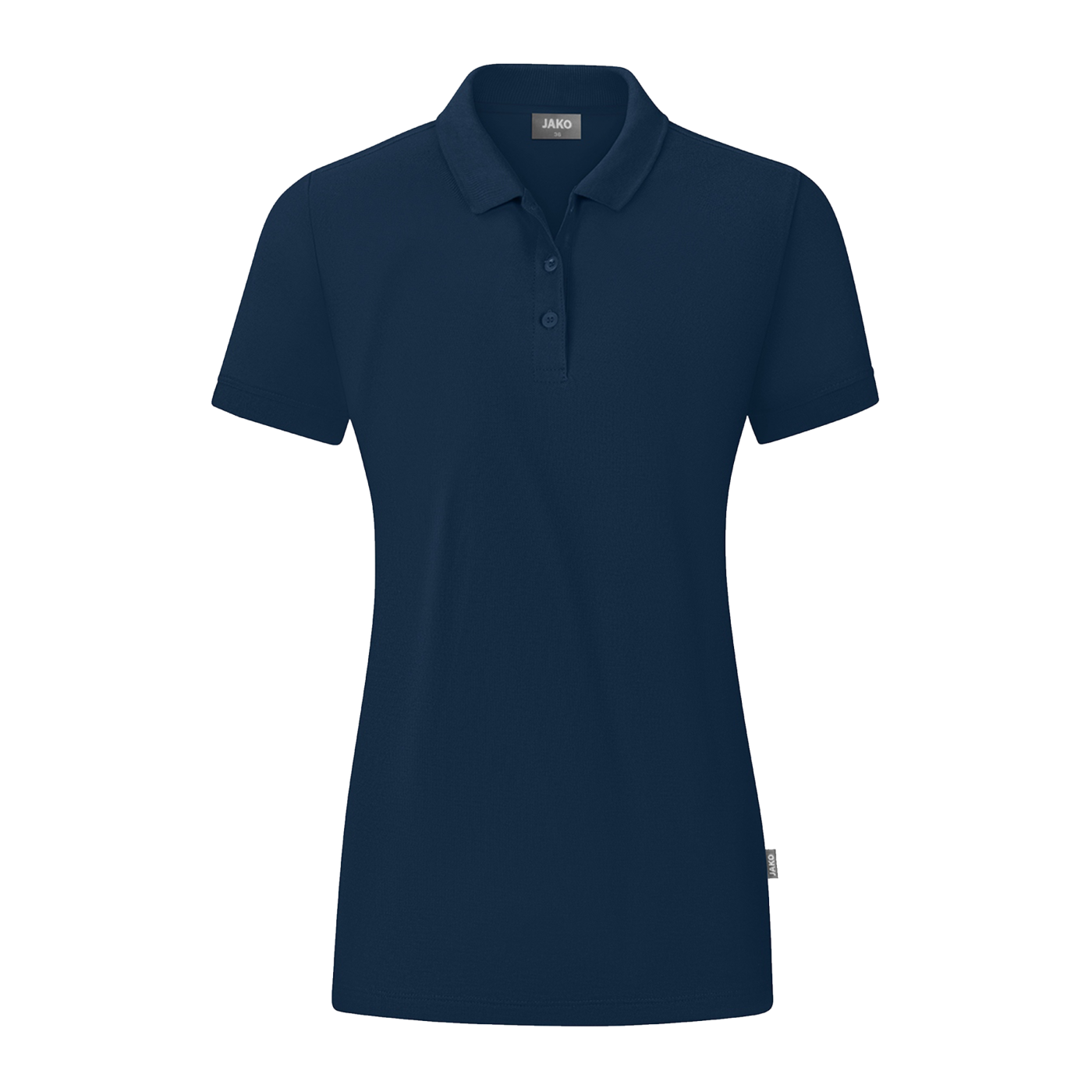 JAKO Organic Poloshirt Damen Blau F900