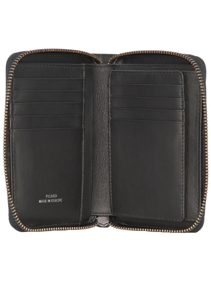 PICARD Mary 1 Geldbörse Leder 14 cm in schwarz günstig kaufen onesize