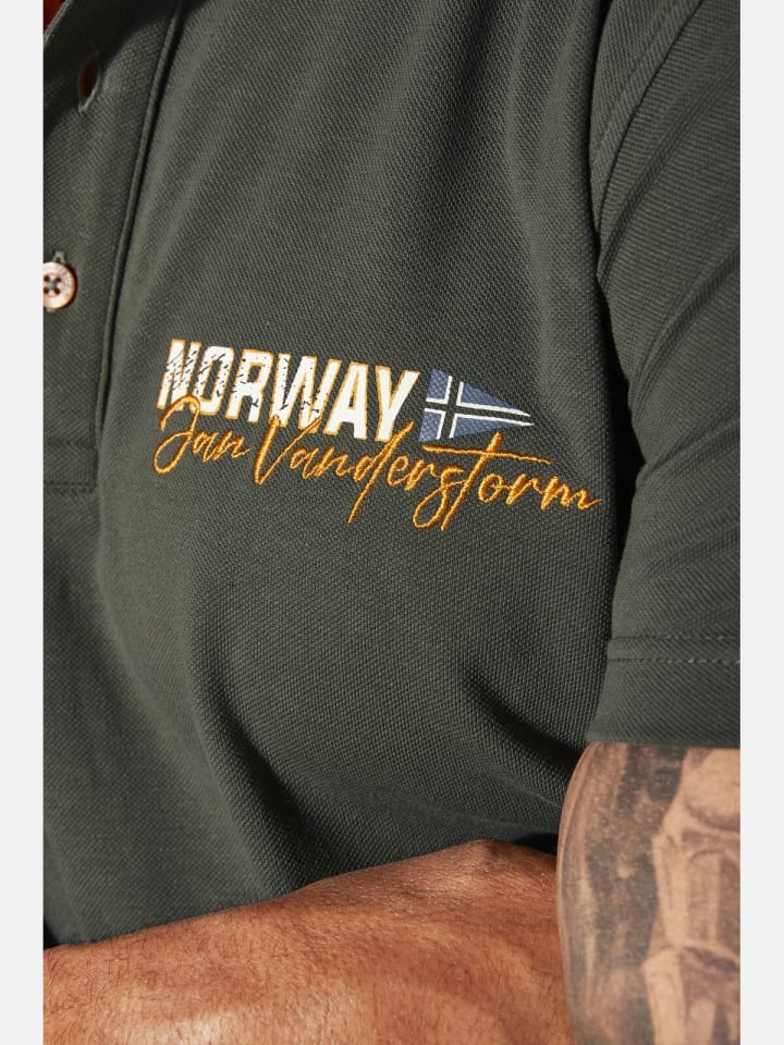 Jan Vanderstorm Poloshirt JAKOV in oliv günstig kaufen