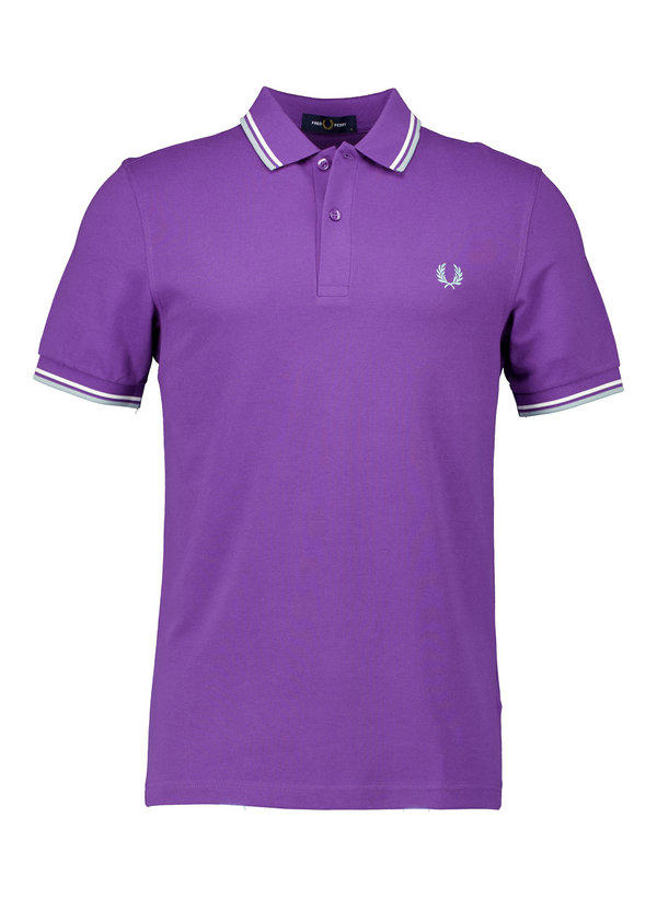 Fred Perry, Polo-Shirt, Baumwoll-Piqué, lila