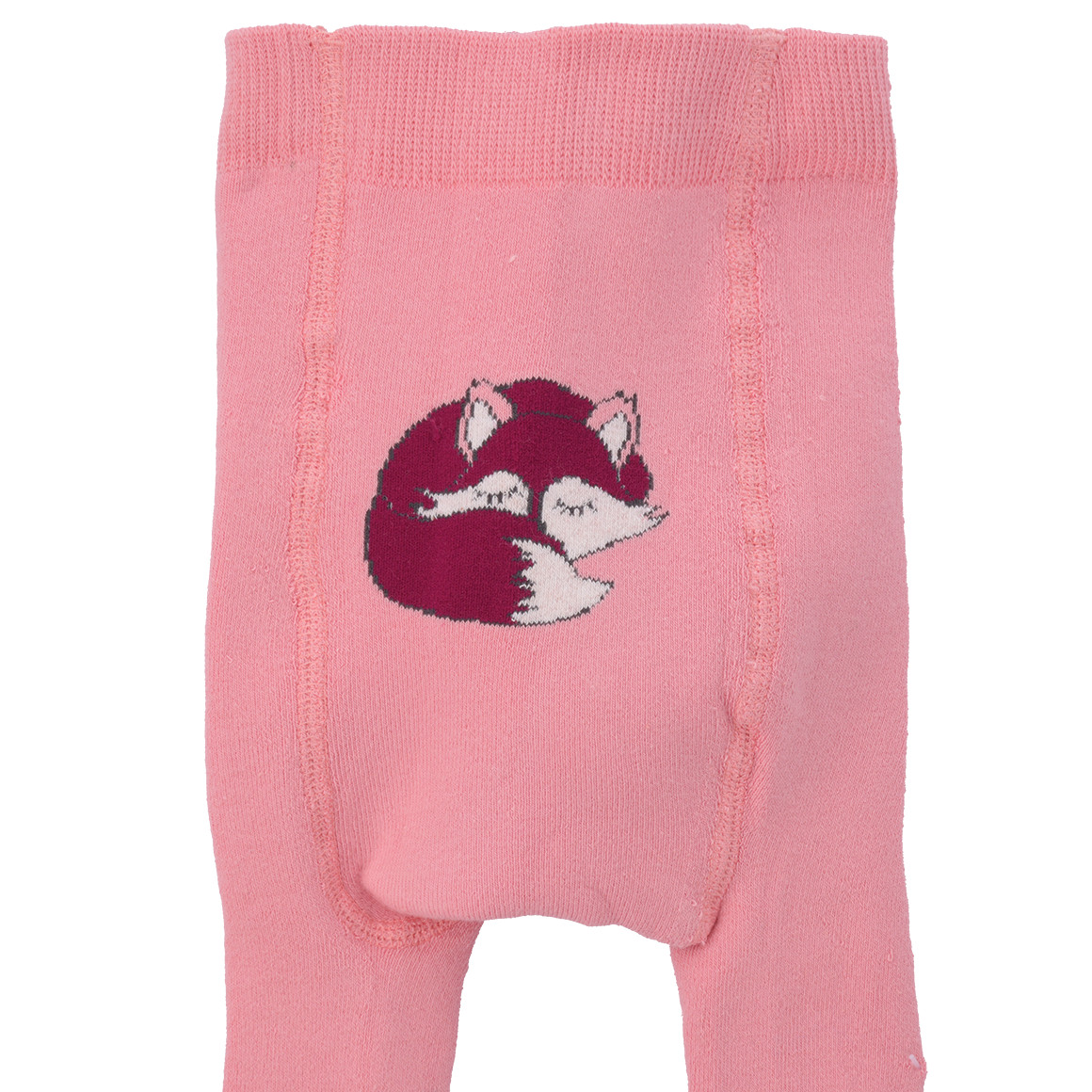 2 Baby Frottee-Strumpfhosen mit Fuchs-Motiven