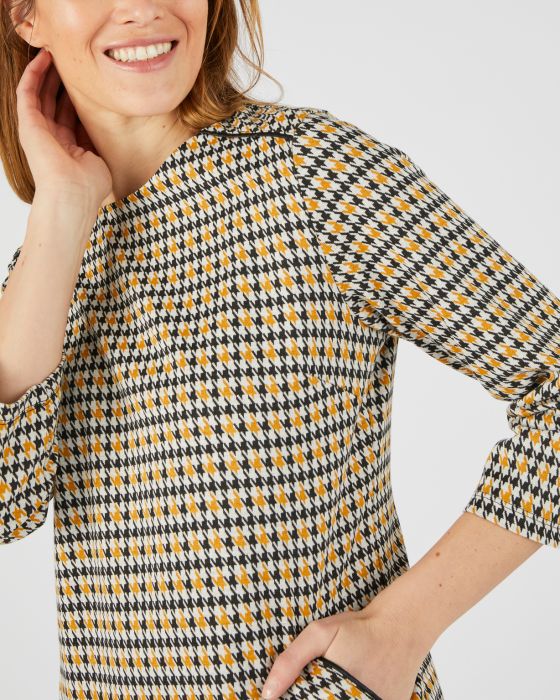 Robe-housse en maille jacquard