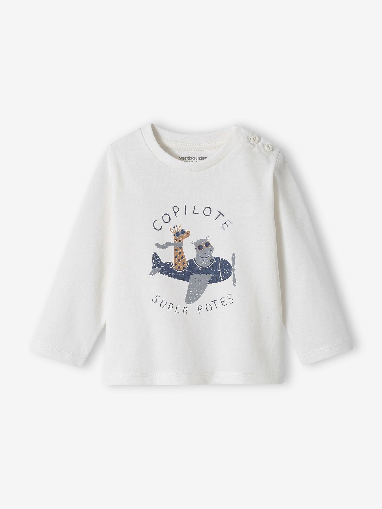 T-shirt fantaisie bébé garçon écru