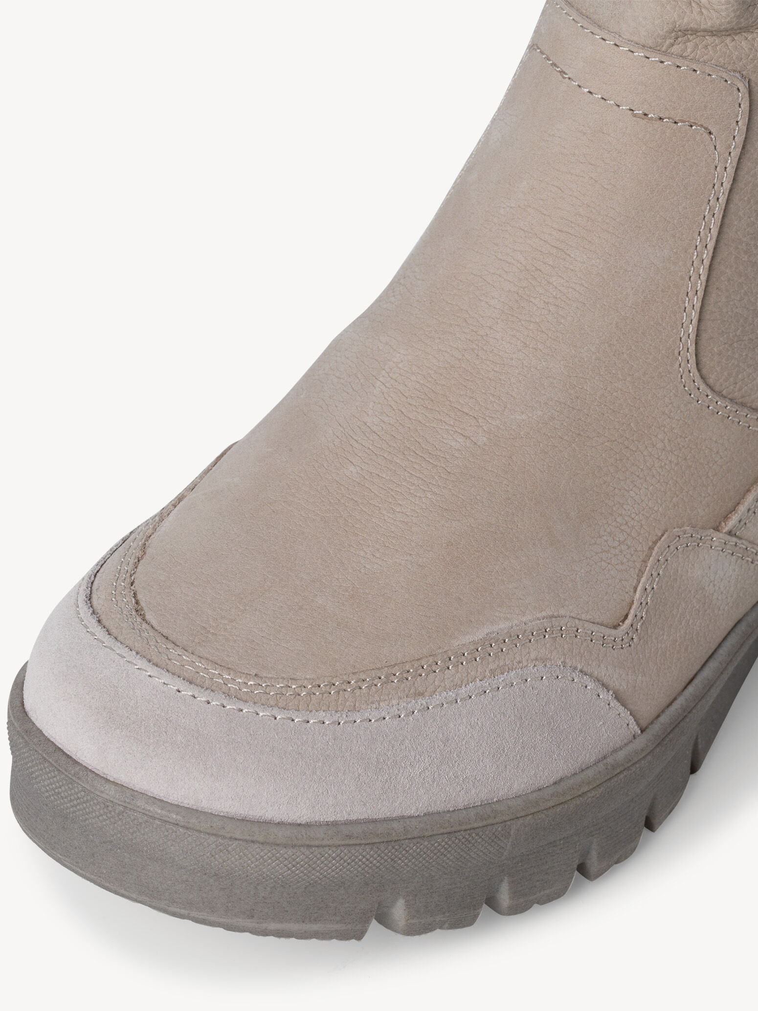 Bottine en cuir - gris