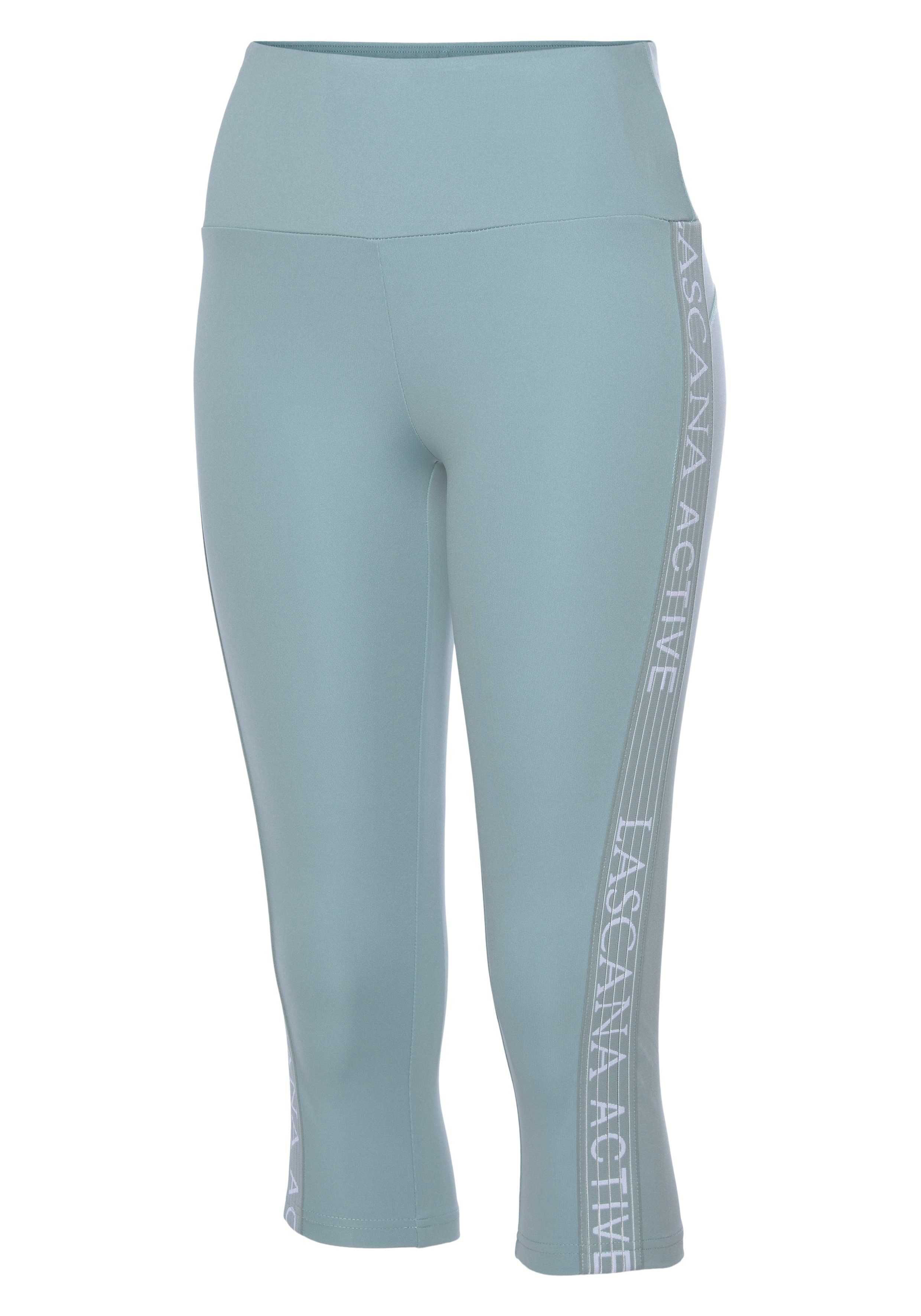 LASCANA ACTIVE Caprileggings mit seitlichem Logotape
