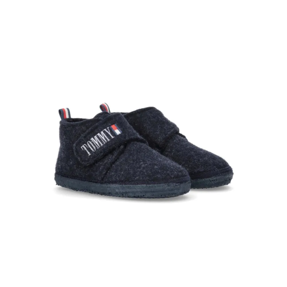 Tommy Hilfiger Slipper Hausschuh T1B1-32553-1506800 / blau