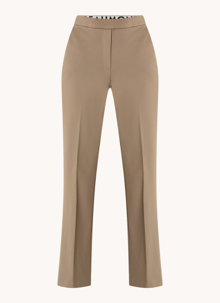 Calças Beaumont Hope de cintura alta e corte flare com bolsos laterais.