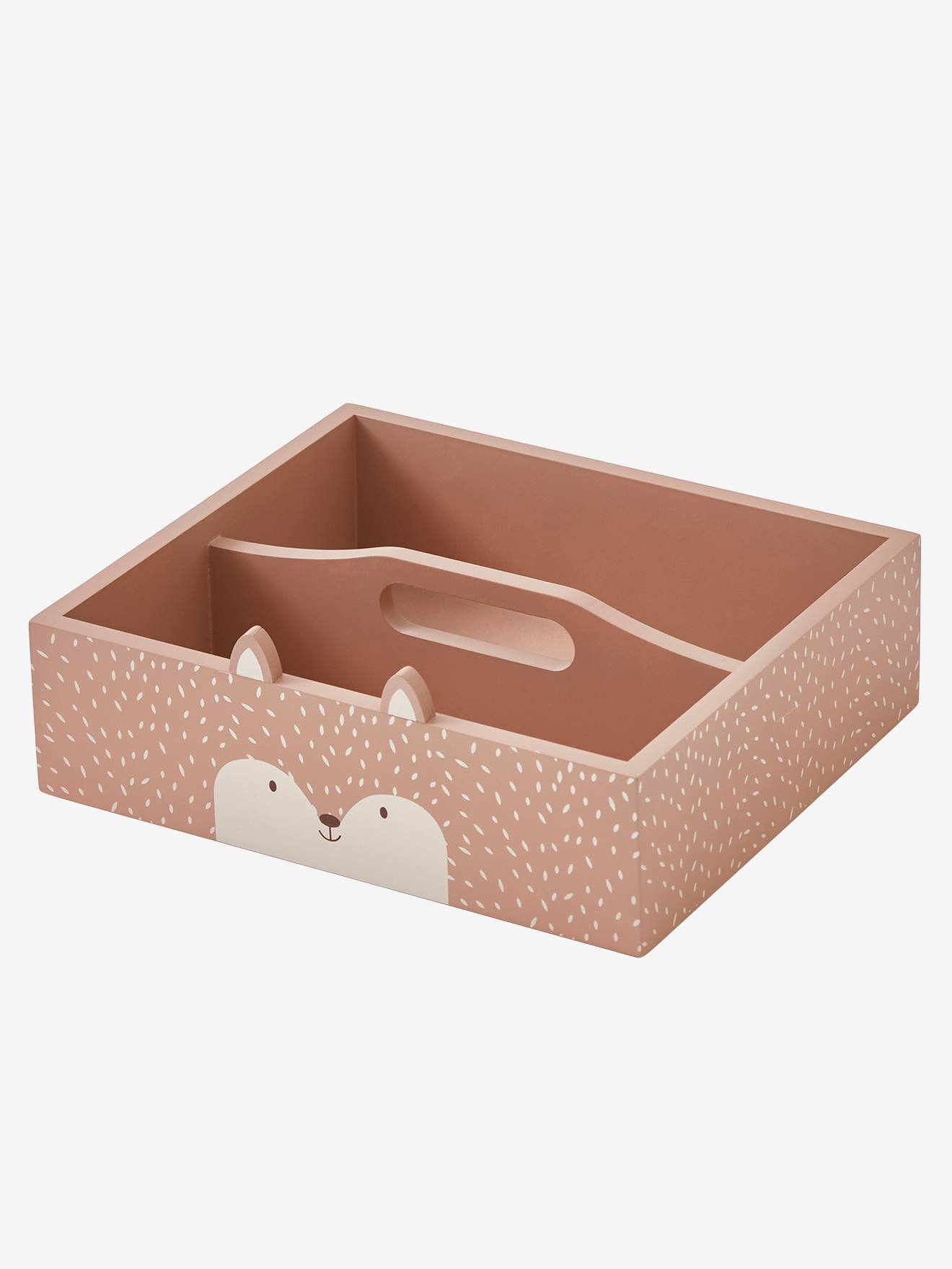 Rangement à crayons/feutres en bois Renard terracotta