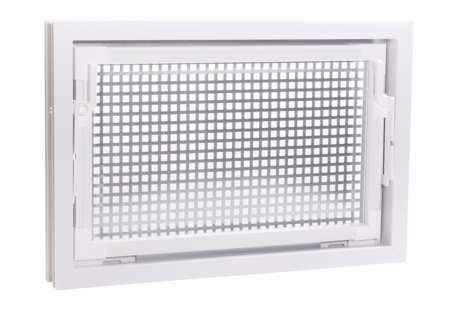 ACO Severin Ahlmann GmbH & Co. KG Kellerfenster ACO 60x40cm Nebenraumfenster Isofenster + Schutzgitter Kellerfenster Fenster weiß, inkl. Schutzgitter mit einfacher Montage