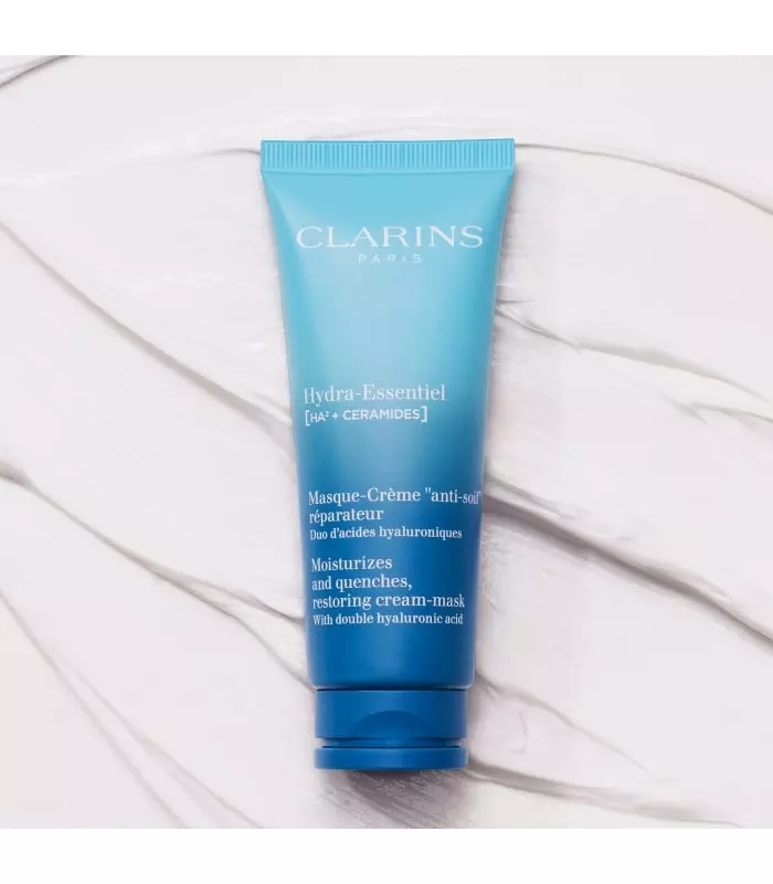 HYDRA-ESSENTIEL MASQUE-CRÈME « ANTI-SOIF » RÉPARATEUR. Masque hydratant repulpant