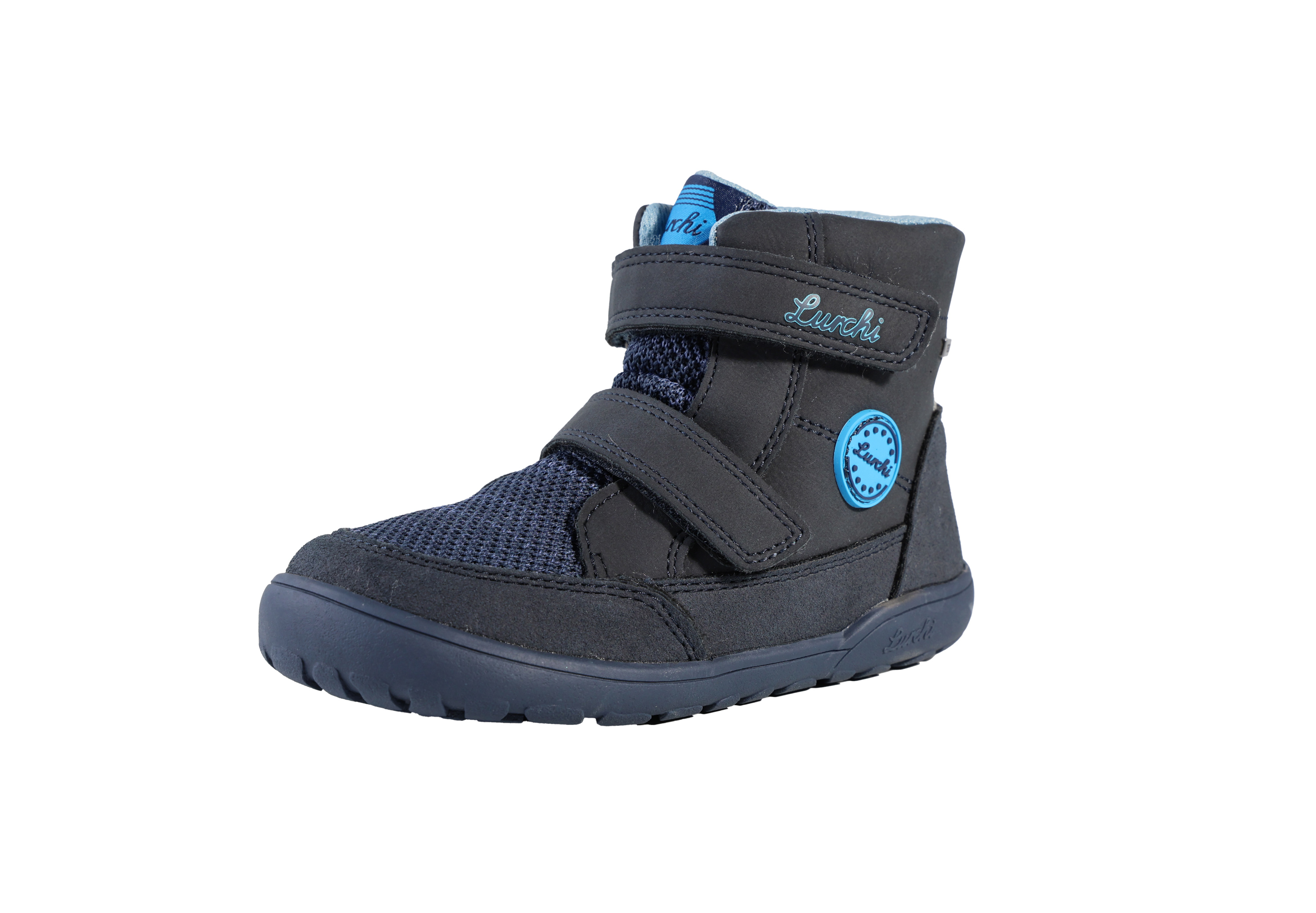 Lurchi Stiefelette Jimmy-TEX Barefoot - navy-turkis