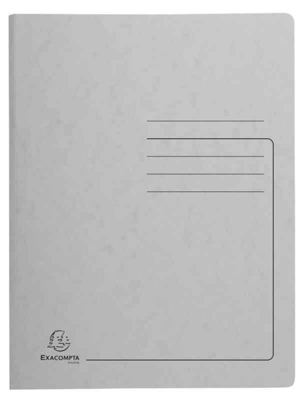 Exacompta Spiralmappe 240231E Grau Pressspankarton meliert 25 Stück