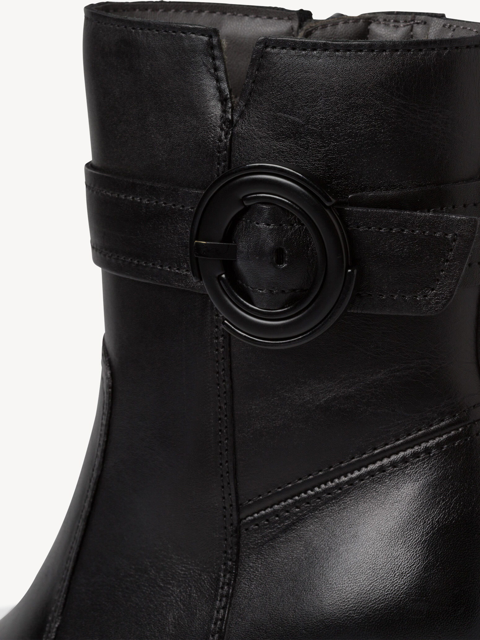 Bottine en cuir - noir