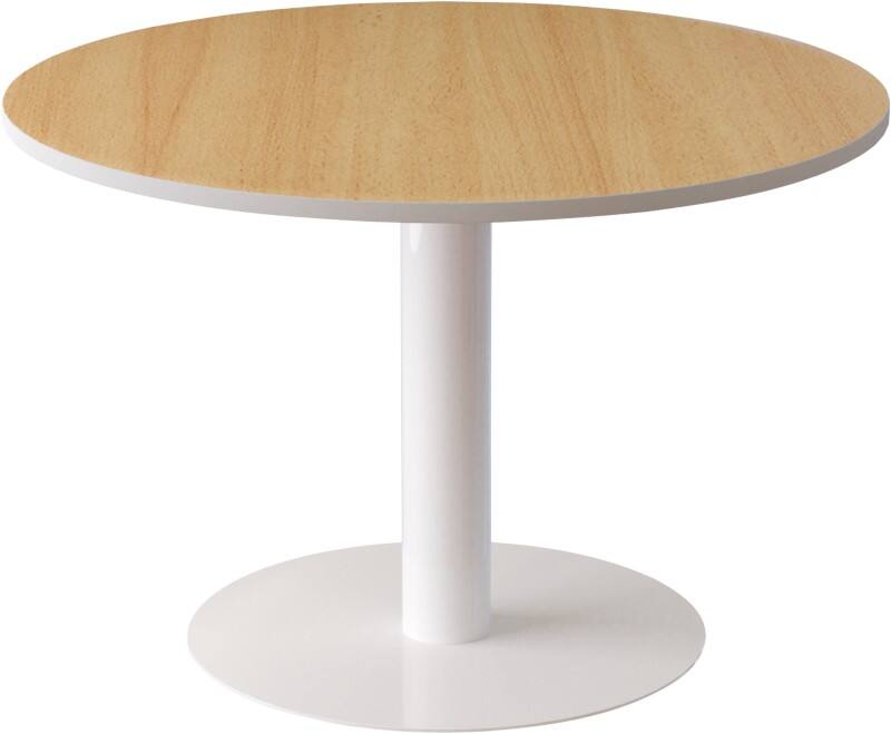 Paperflow Bistrotisch EasyOffice Buche, Weiß 1.150 x 1.150 x 750 mm