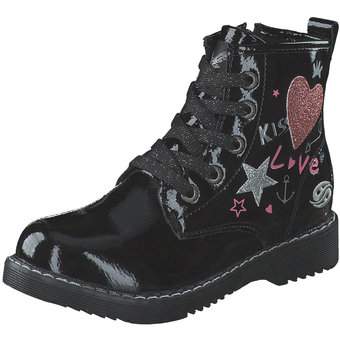 Dockers Schnür Boots in schwarz