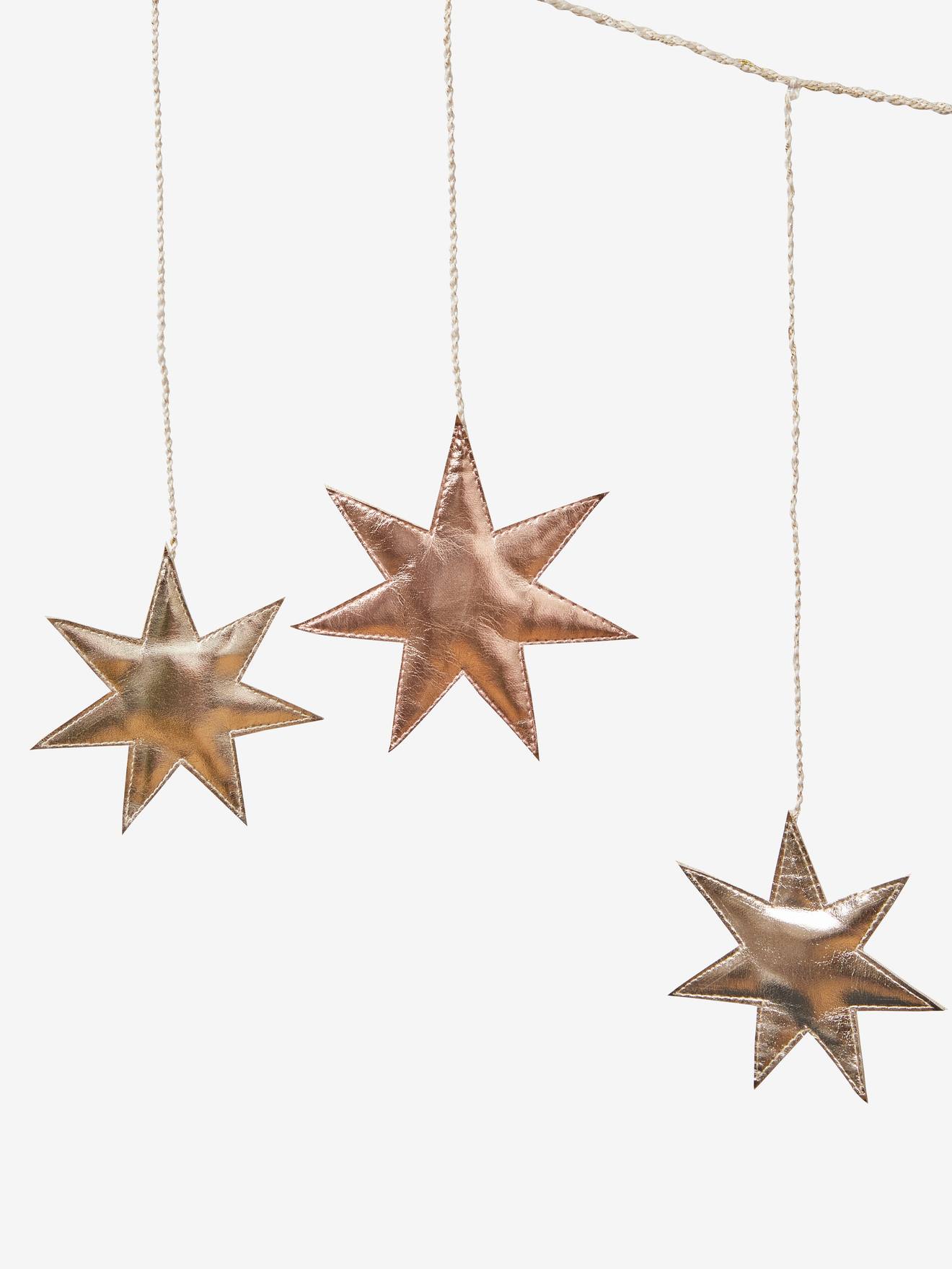 Vertbaudet Weihnachtsgirlande mit Sternen - weiß gold
