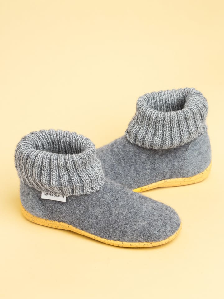 Gottstein Hausschuh Alpine Boot RU in grau günstig kaufen