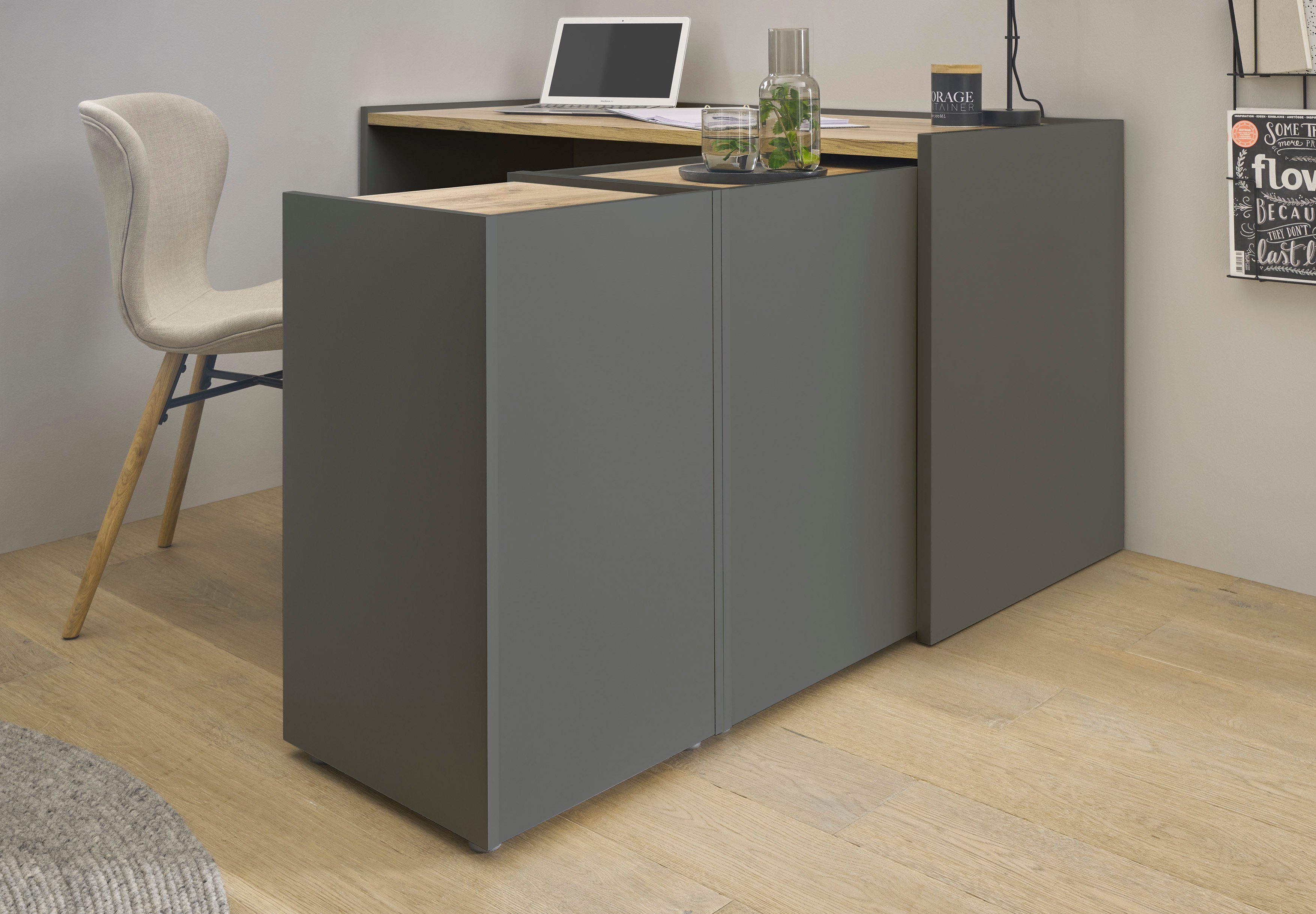 INOSIGN Kommode CiTY/GiRON, Aktenschrank, wohnliches Home Office, Breite 80 cm