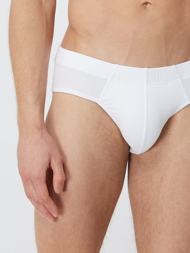 Slip mit Stretch-Anteil im 3er-Pack in weiß
