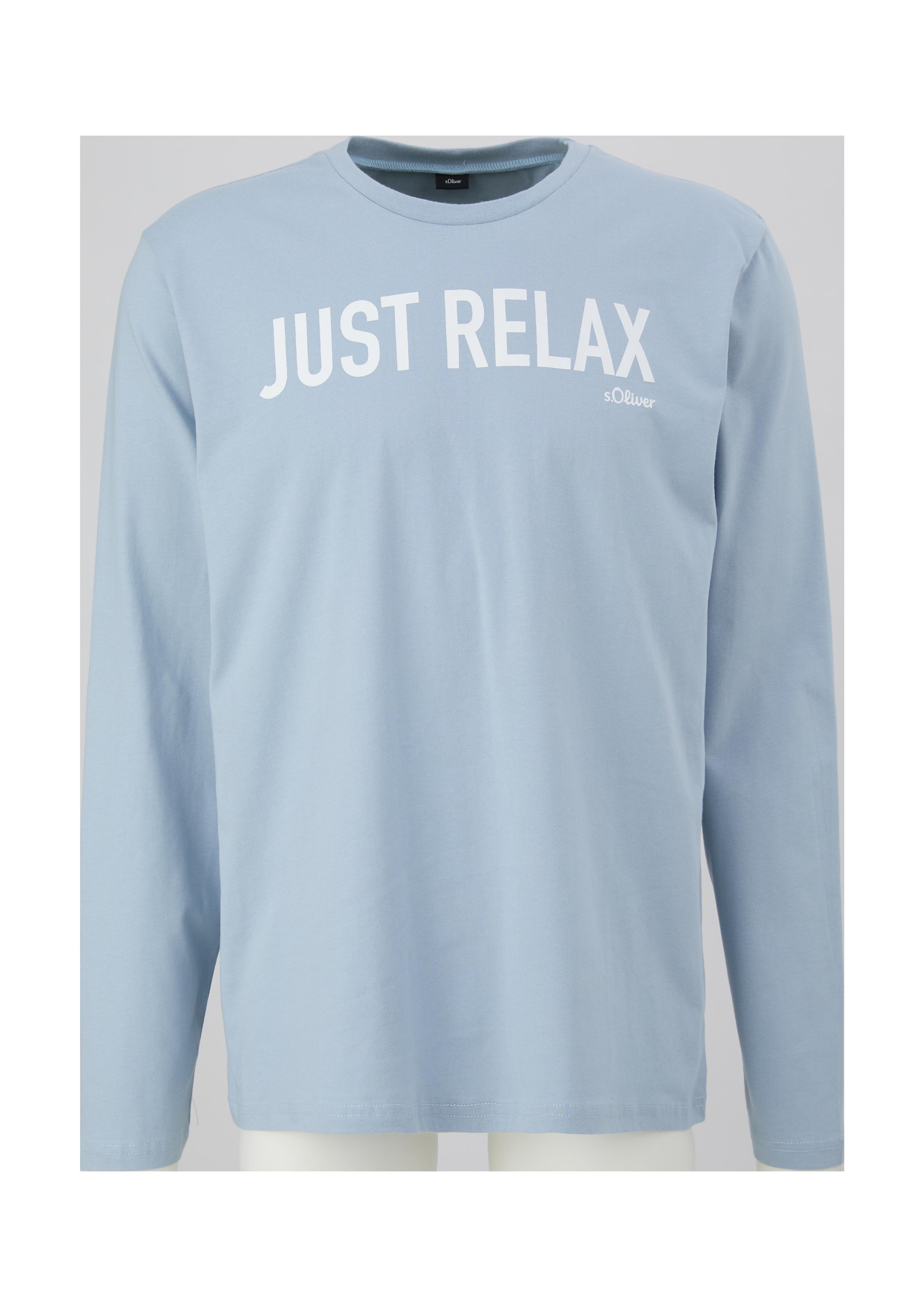 Pyjama-Shirt mit Schriftprint  6008389-5344
