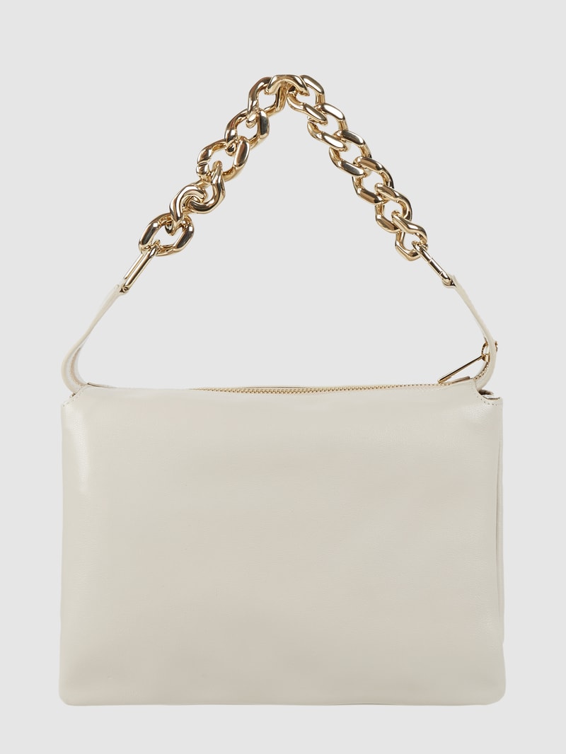 Handtasche aus Leder Modell 'Piuma' in ecru