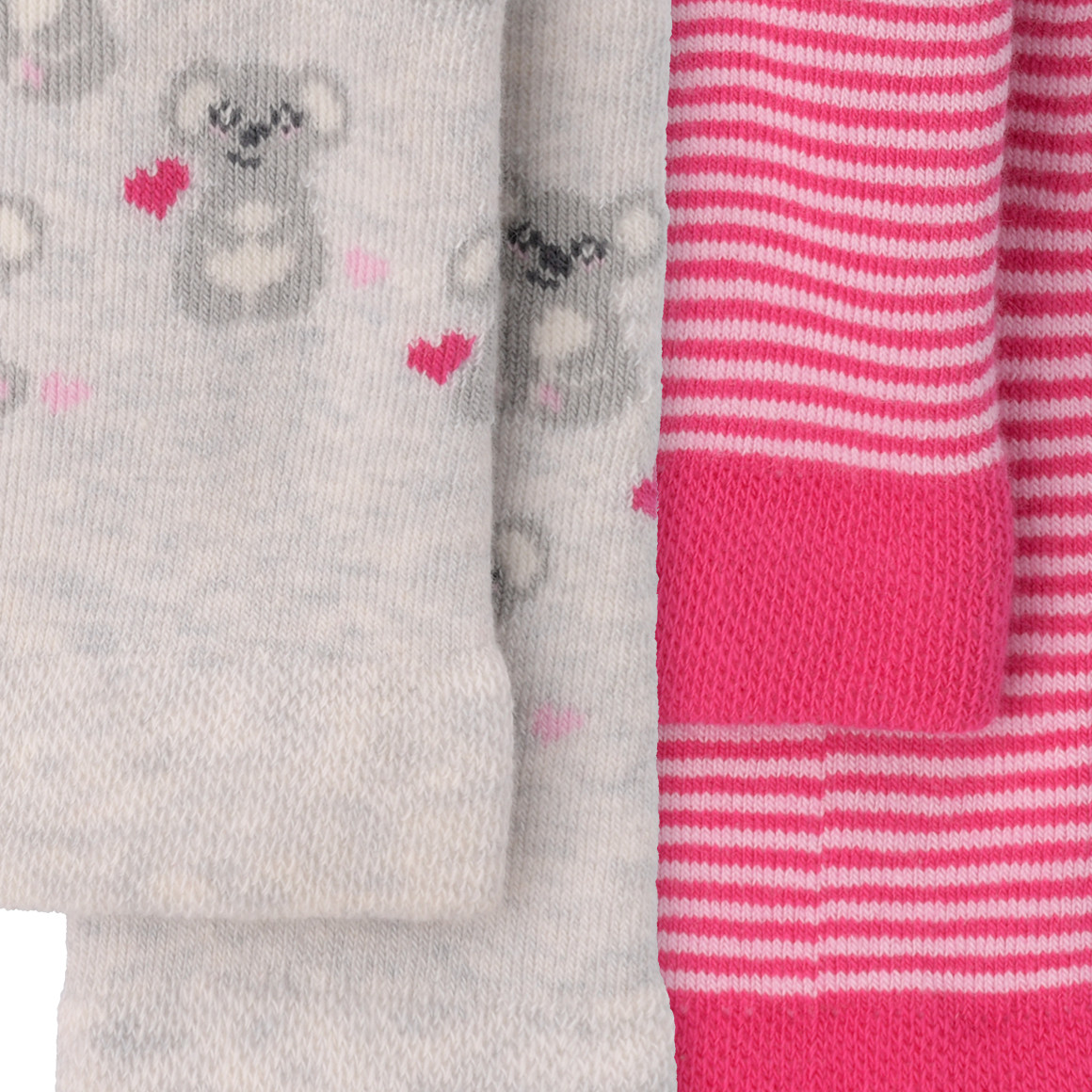 2 Baby Frottee-Leggings im Set