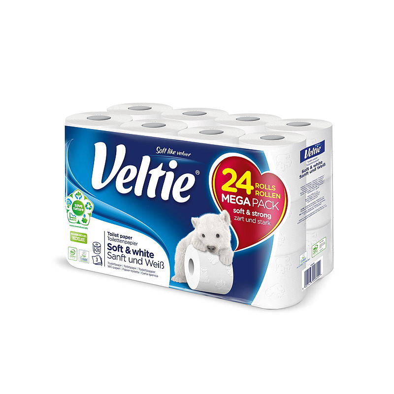 Veltie Toalettpapir 24-pk Veltie