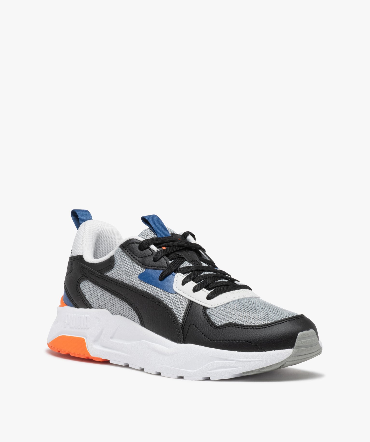 Baskets homme multicolores style running en mesh - Puma gris | GEMO