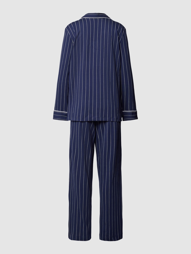 Pyjama mit Streifenmuster in marineblau