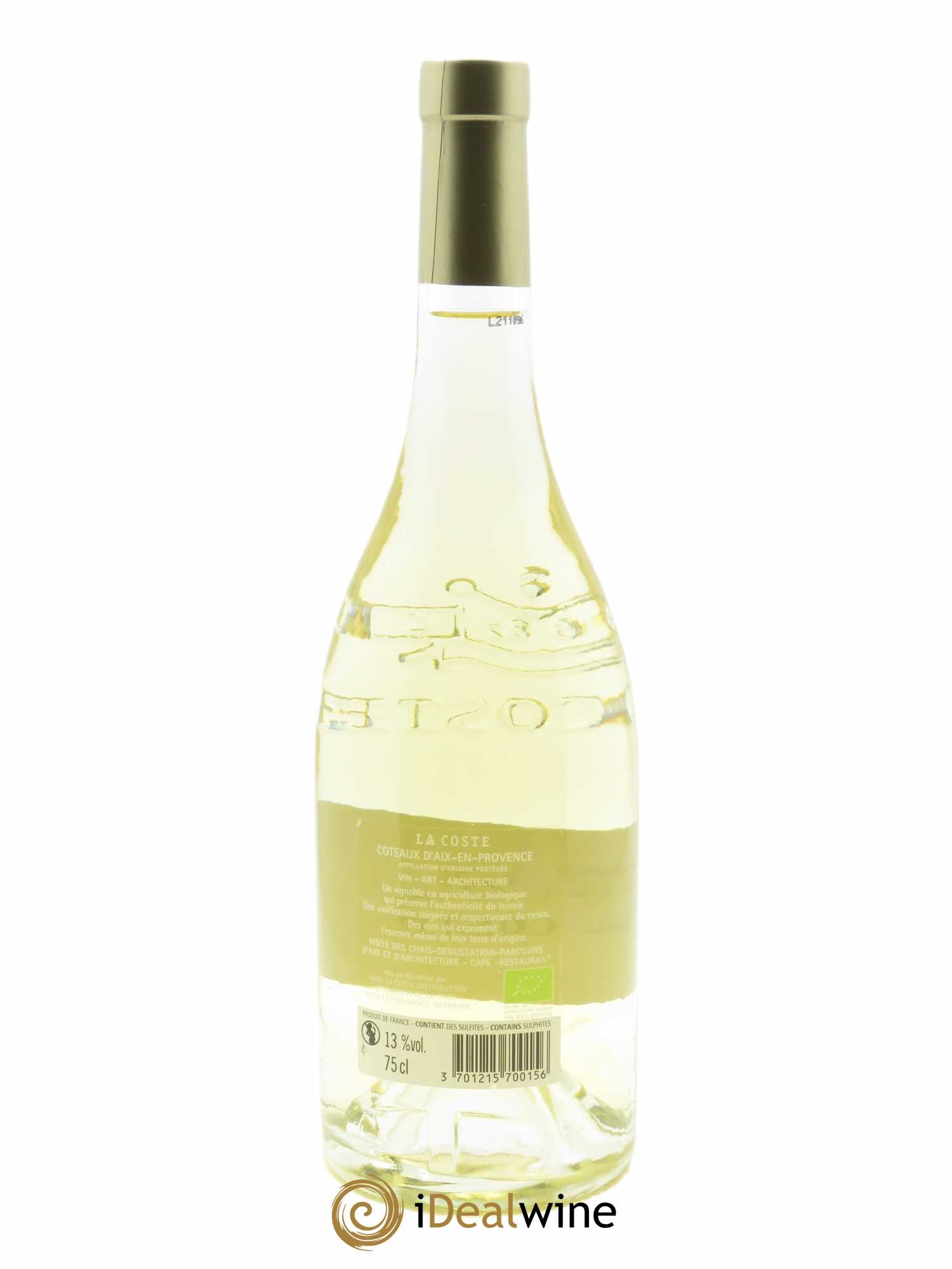 Coteaux d'Aix-en-Provence Le Blanc Château La Coste  2020 - Lot de 1 Bouteille