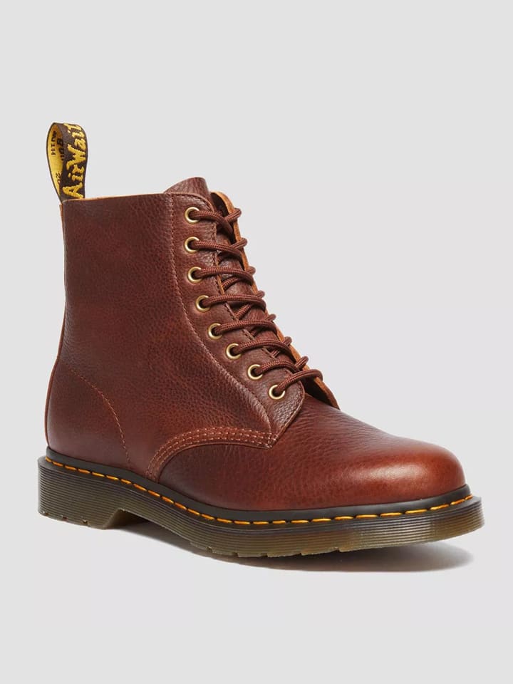 Dr. Martens Leder-Boots in Braun günstig kaufen