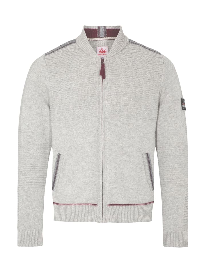 Spieth & Wensky Strickjacke TALHEIM in grau günstig kaufen