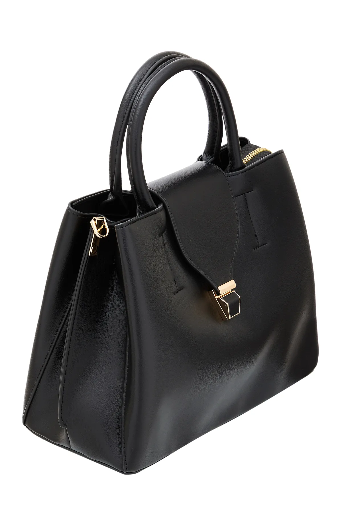 USHA  Handtasche - Schwarz - Unifarben