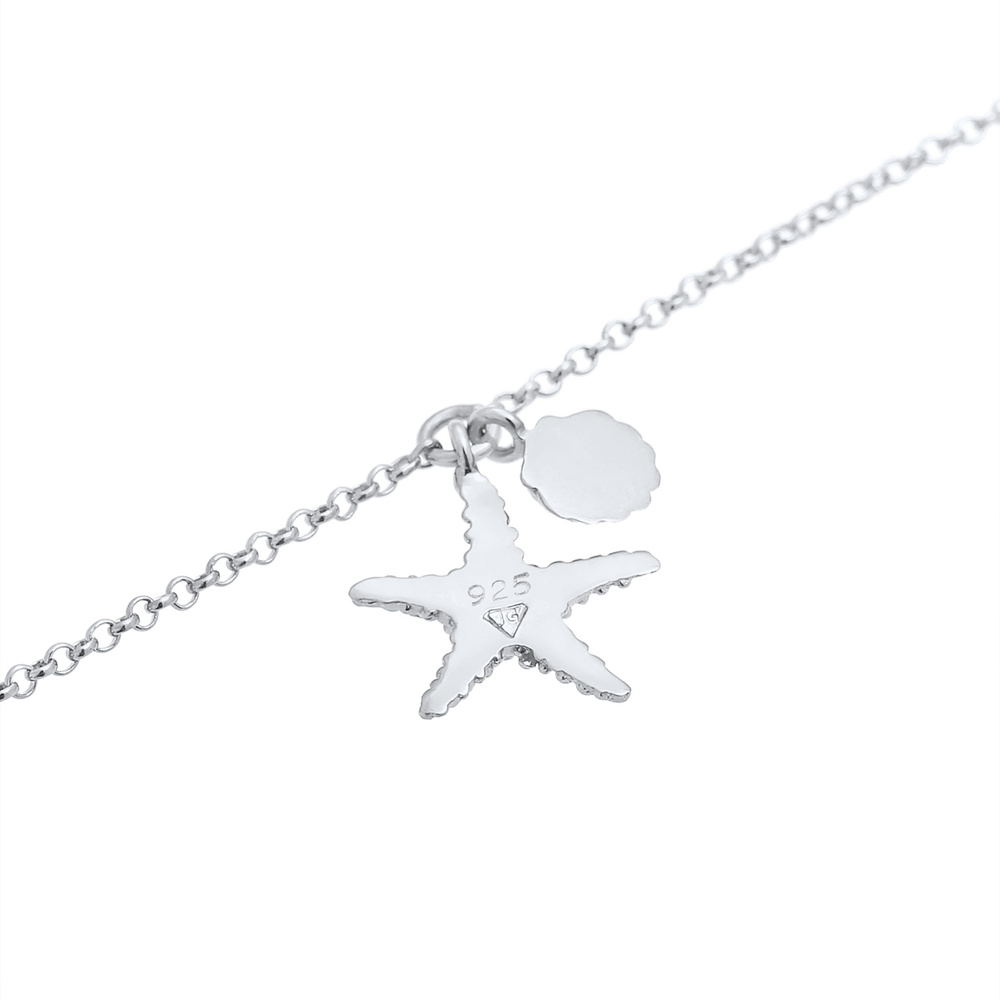 Elli Elli Bracelet Coquillage Étoile de Mer Plage Été Trend Blogger Bracelet Femme - ( Bracelet