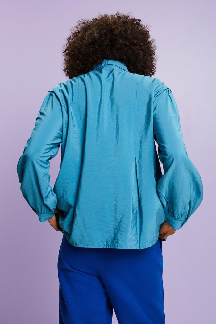 Bluse in Crinkle-Optik