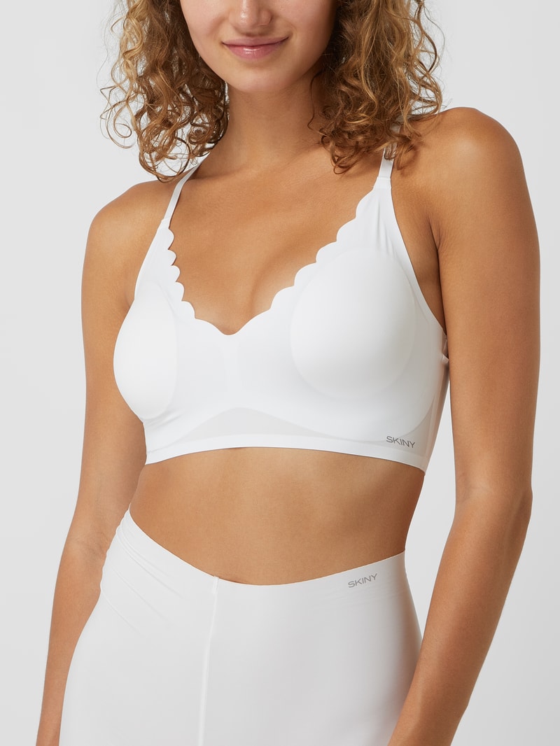 Bustier aus Mikrofaser Modell 'Micro Lovers' - wattiert in weiß