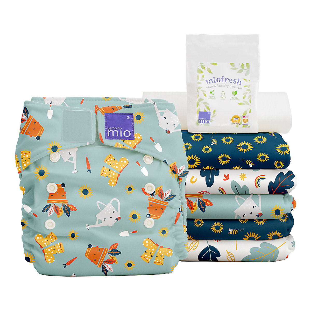 Bambino Mio, miosolo Klassisch Stoffwindel Set, Kleine Gärtner