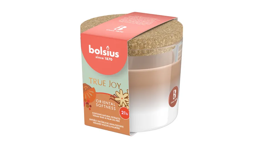 bolsius Duftglas mit Korkdeckel True Joy Oriental Softness Oriental Softness