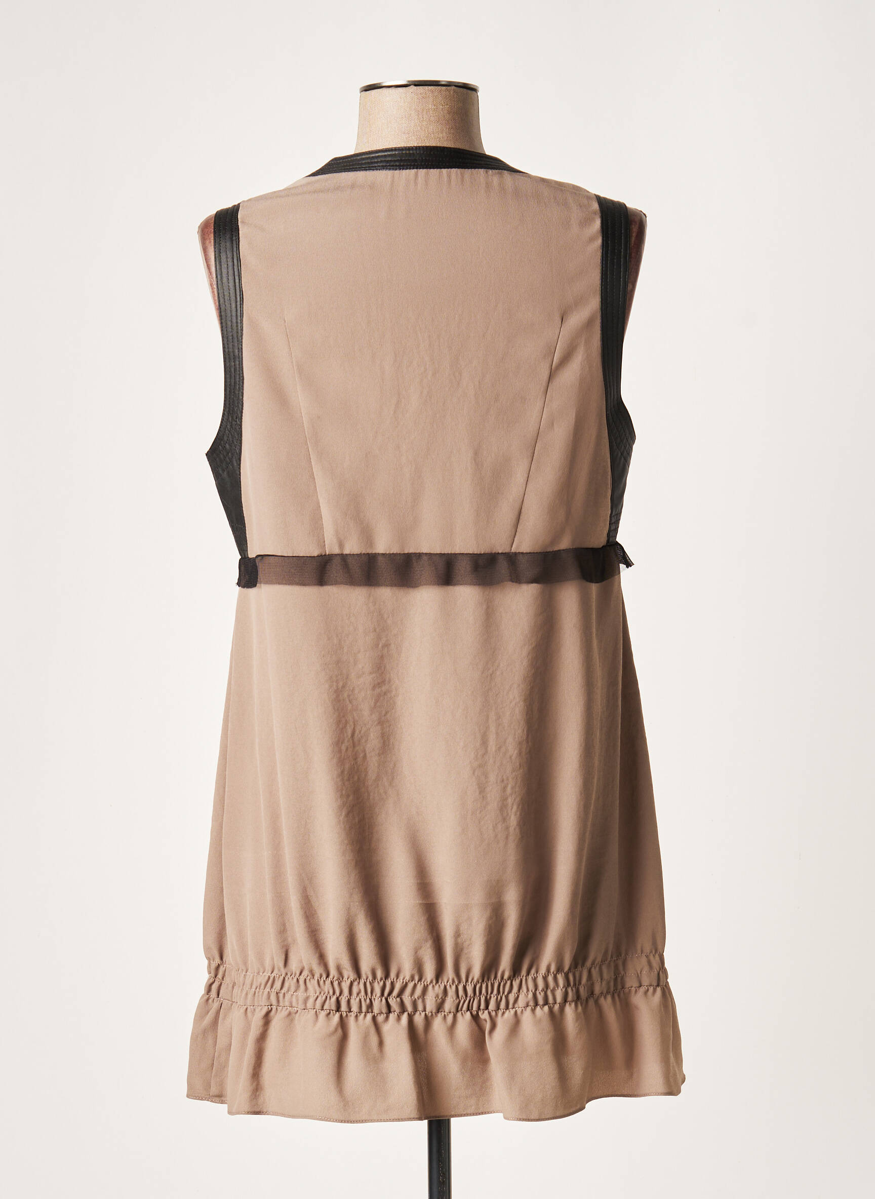 Lauren Vidal Tuniquesansmanche Femme couleur marron