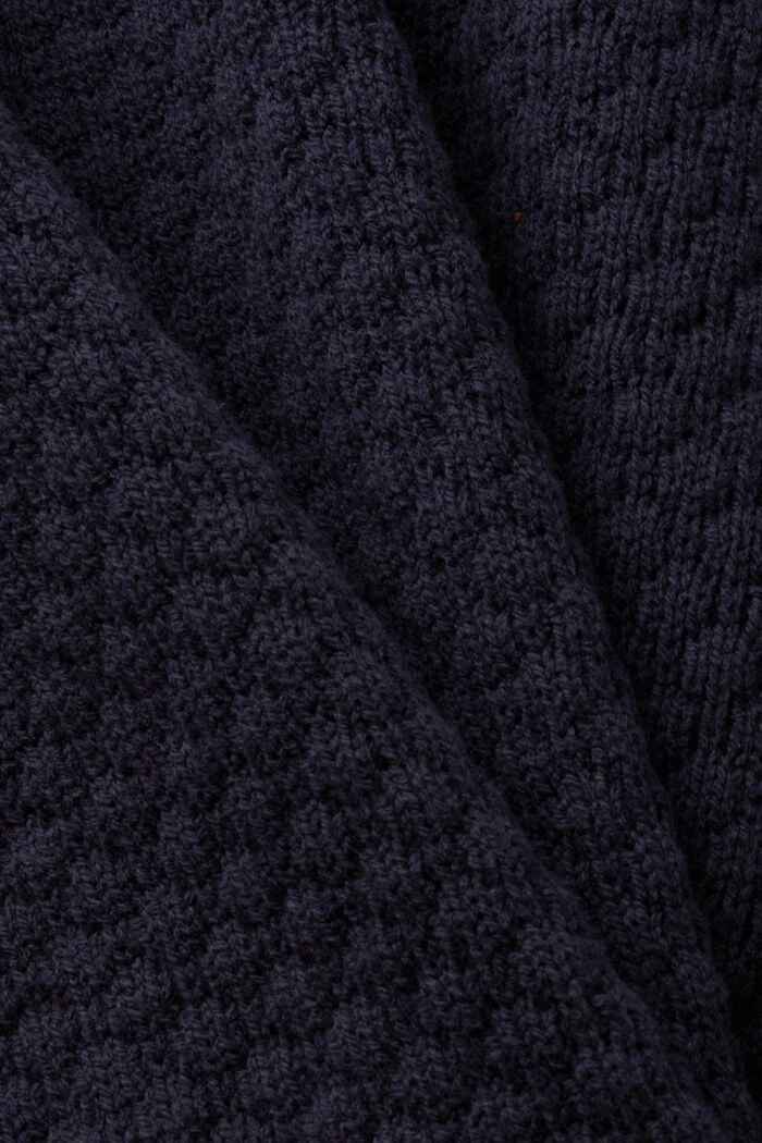 Strukturierter Strickpullover, Baumwollmix