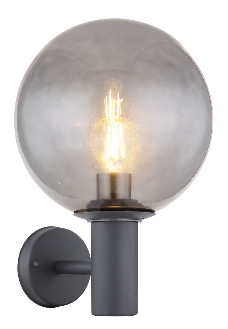 Globo Lighting - HEDWIG - Außenleuchte Edelstahl, 1x E27 LED