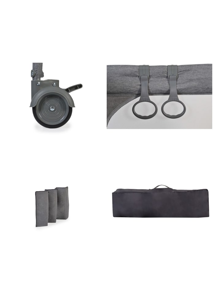 Cangaroo Reisebett Skyglow Laufstall in grau günstig kaufen 60x120 cm